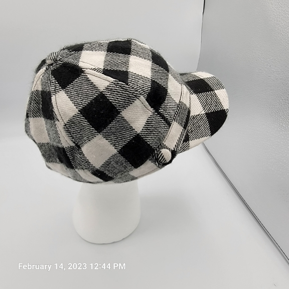 Womens newsboy hat, Brand new, One Size fits most, Black and white - Picture 4 of 4